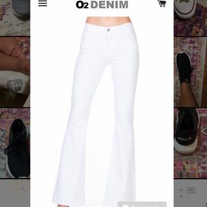 O2 denim flares